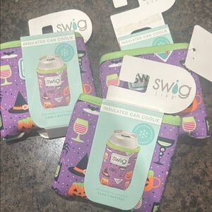 Purple Halloween Insulated Can Coolie - Swig